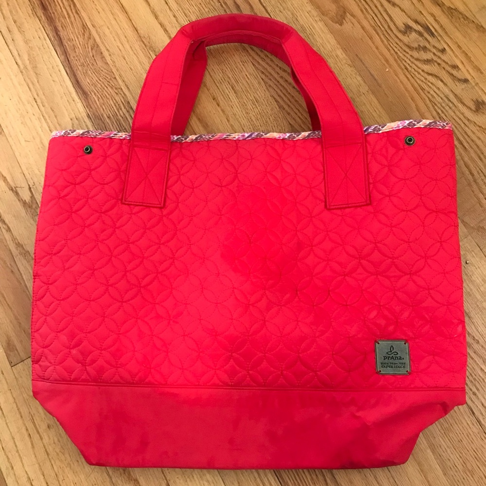 Prana Ayanna Fire Red Yoga Tote NWT